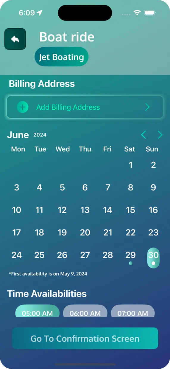 Pick a date and time