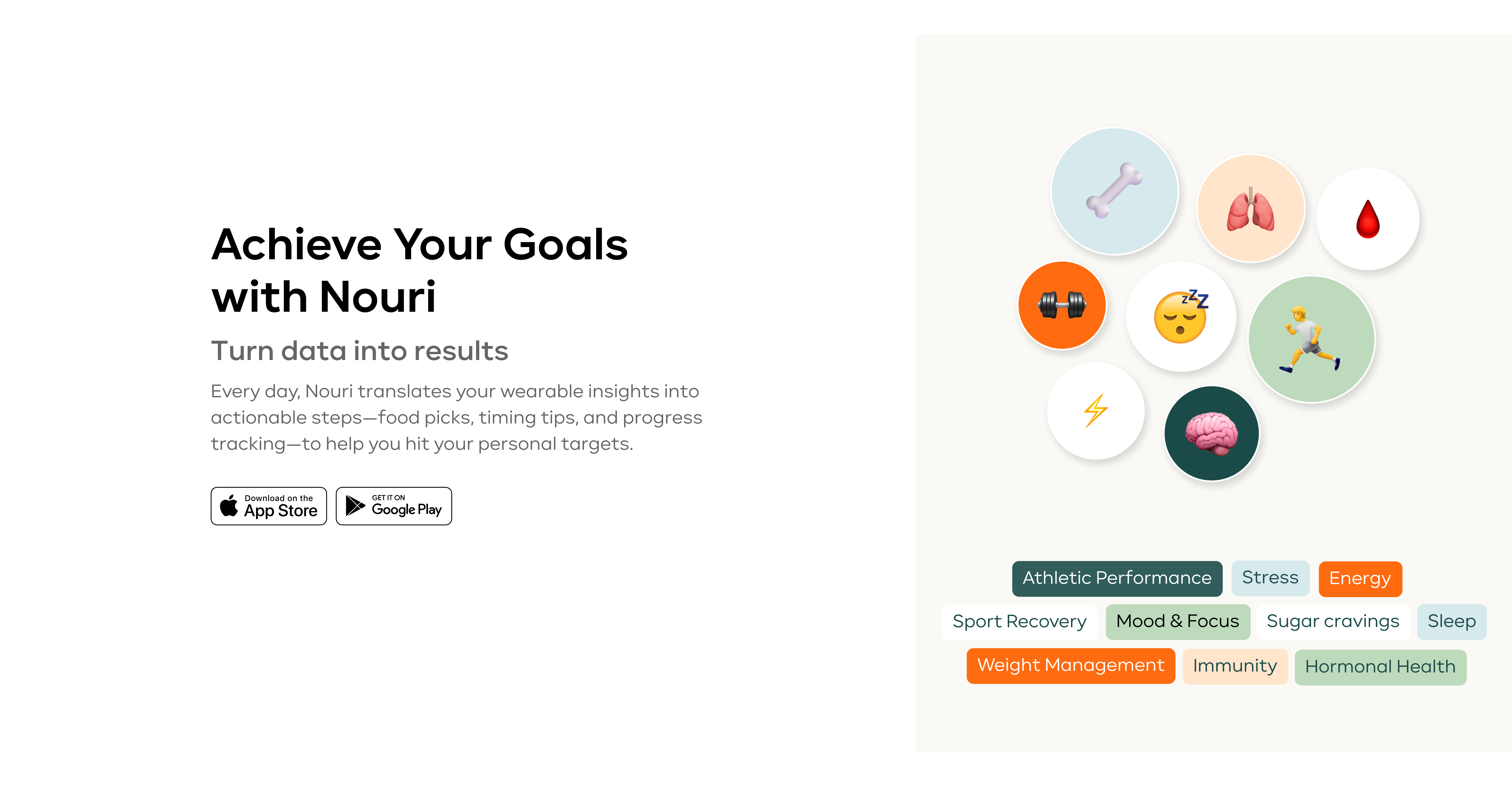 Nouri Landing Page Section #{i}